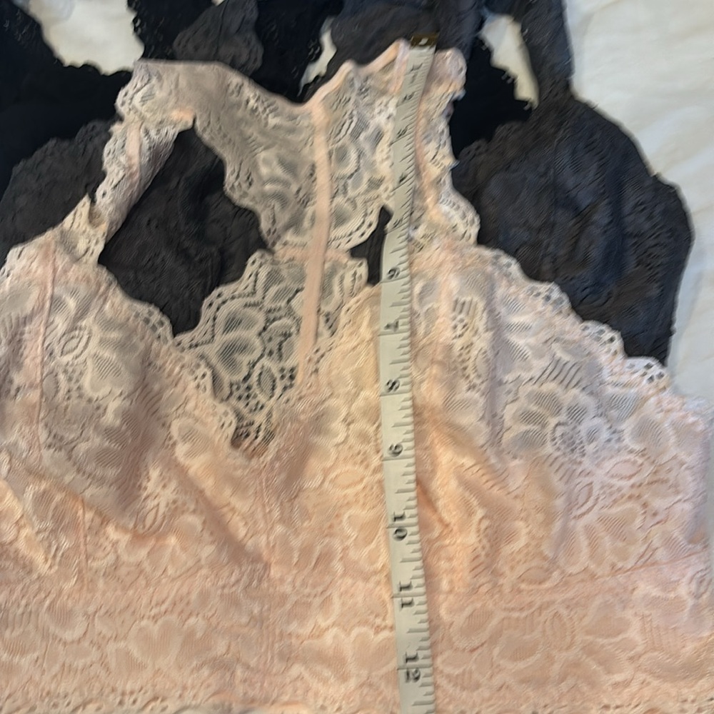Felina Lace Bralette Trio - Black, Cream, Gray - Picture 13 of 13